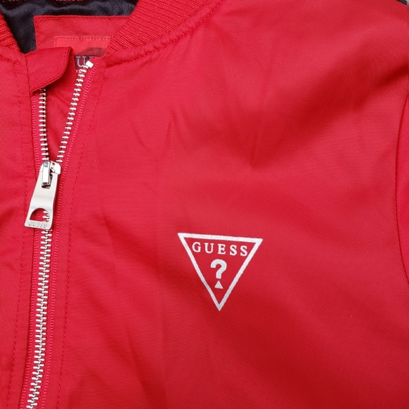 NEW GUESS Zoe Logo Bomber GIRLS Jacket SZ 10 - Picture 4 of 6